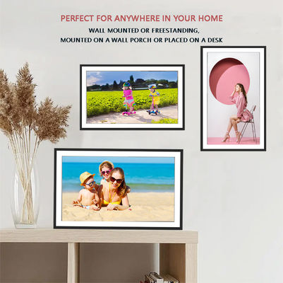 سعر جيد 15.6 بوصة 1920 * 1080 FHD إطار صورة رقمية IPS شاشة لمسة ألبوم صورة إلكترونية الانترنت