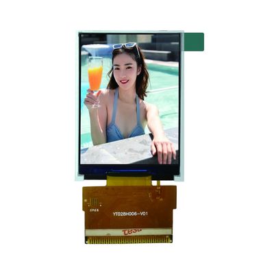 سعر جيد شاشة عرض LCD صغيرة 2.8 بوصة لون شاشة TN عمودية TFT 240 * 320 وضوح واجهة MCU مناسبة لعرض محطة الأدوات والمقاييس الانترنت